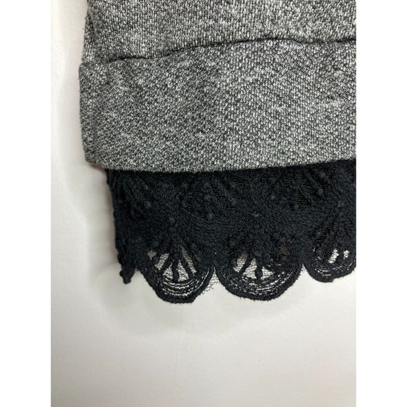 Anthropologie Dolan Women's Small Gray Zippered Pockets Tunic Sweater Dress - Picture 4 of 9